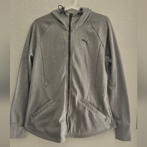 Puma Charcoal Full-Zip Hoodie Sz XL